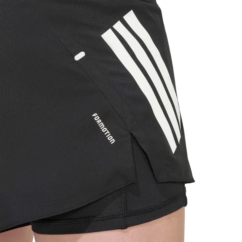 adi365 2in1 Laufshorts Damen-schwarz