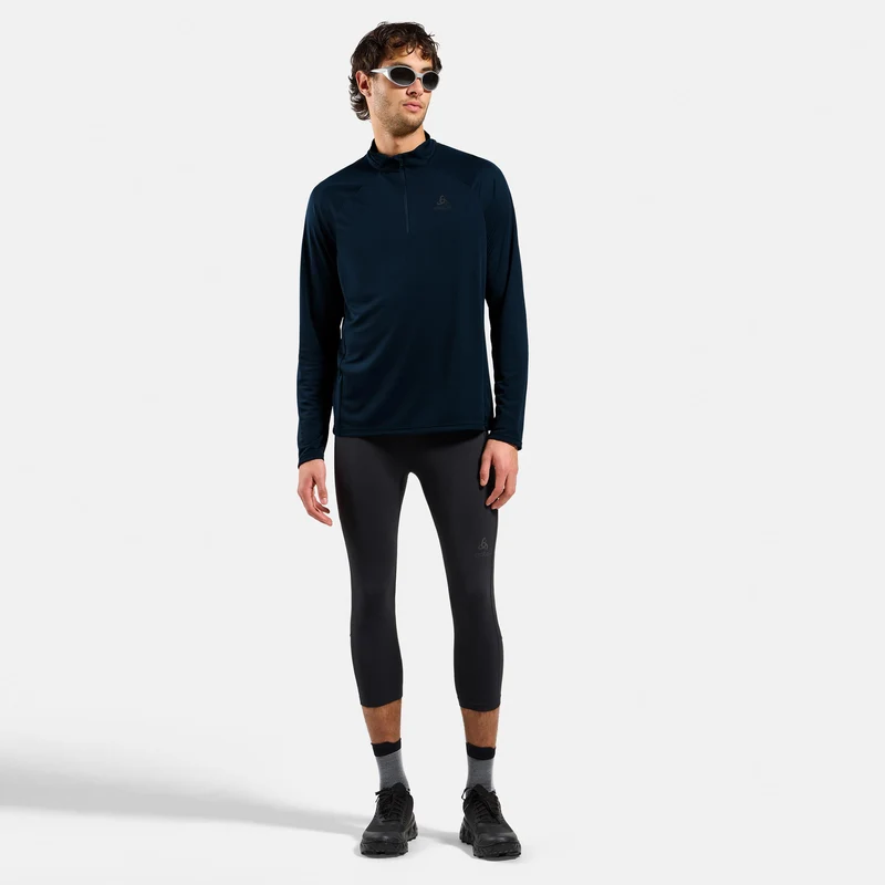 Essential 1/2 Zip Laufshirt Herren-dunkelblau