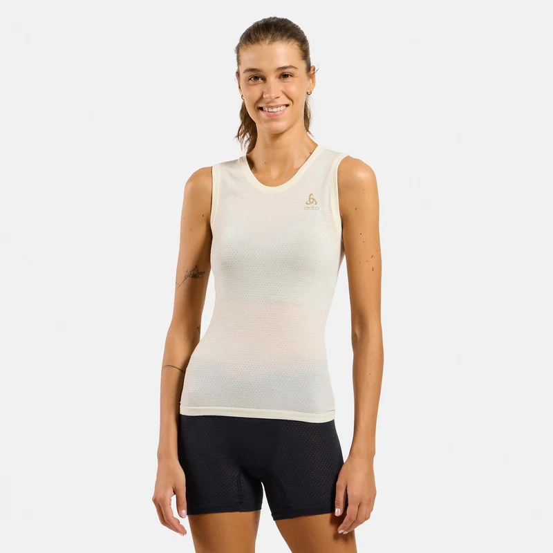 Merino PW 140 Seamless Unterhemd Damen-beige