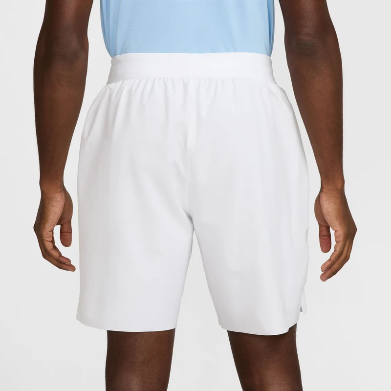 Court Dri-Fit Advantage 8in Shorts Herren-Weiß,Schwarz