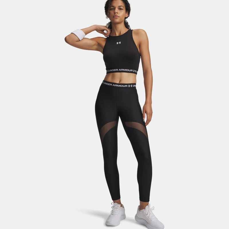 HeatGear Mesh Tight Damen-schwarz, weiß