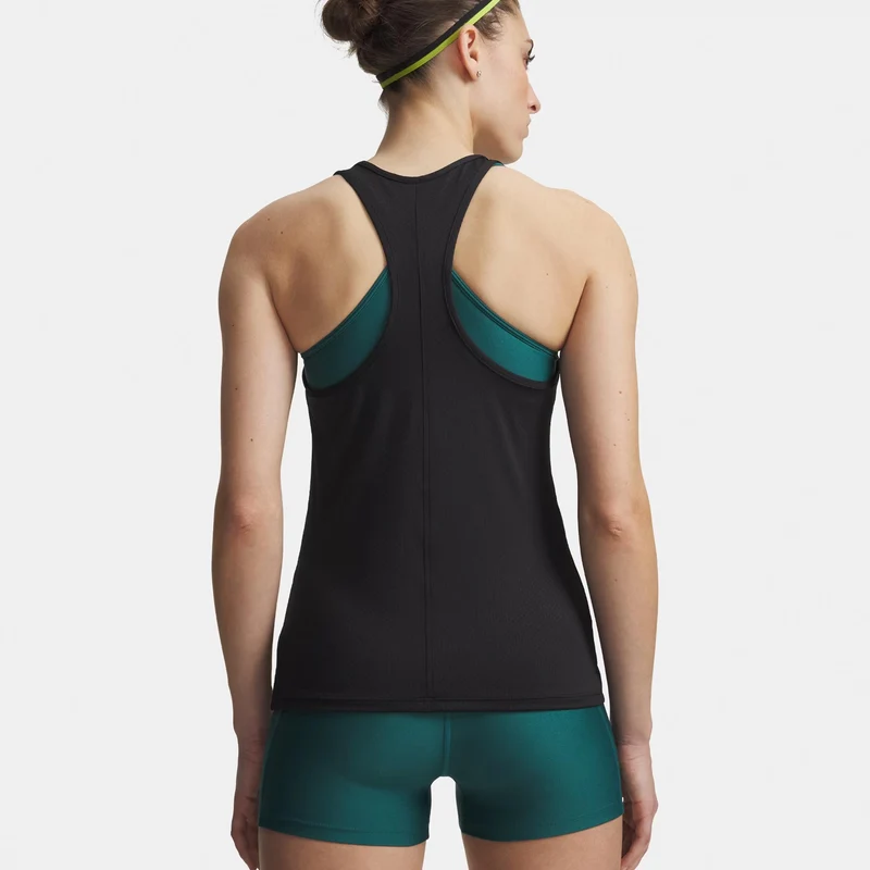Tech Mesh Racer Tank-Top Damen-schwarz, weiß