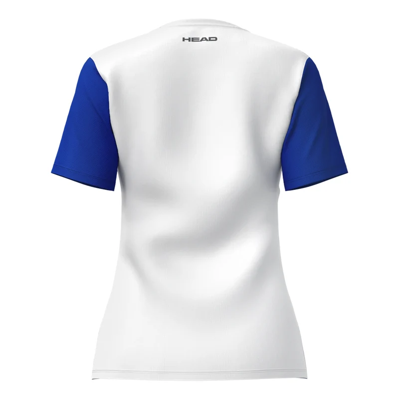 Club 25 Tech T-Shirt Damen-Weiß,Blau