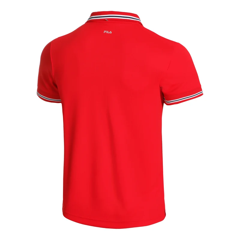 Piro Polo Herren-Rot,Weiß