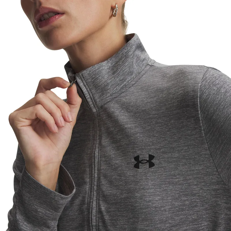 Tech 1/2 Zip-Twist Longsleeve Damen-grün, schwarz