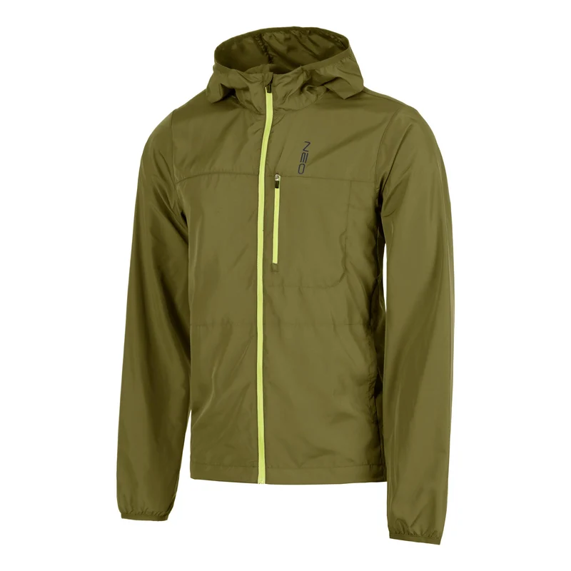 Feel the Vybe Fly Laufjacke Herren-oliv, limette