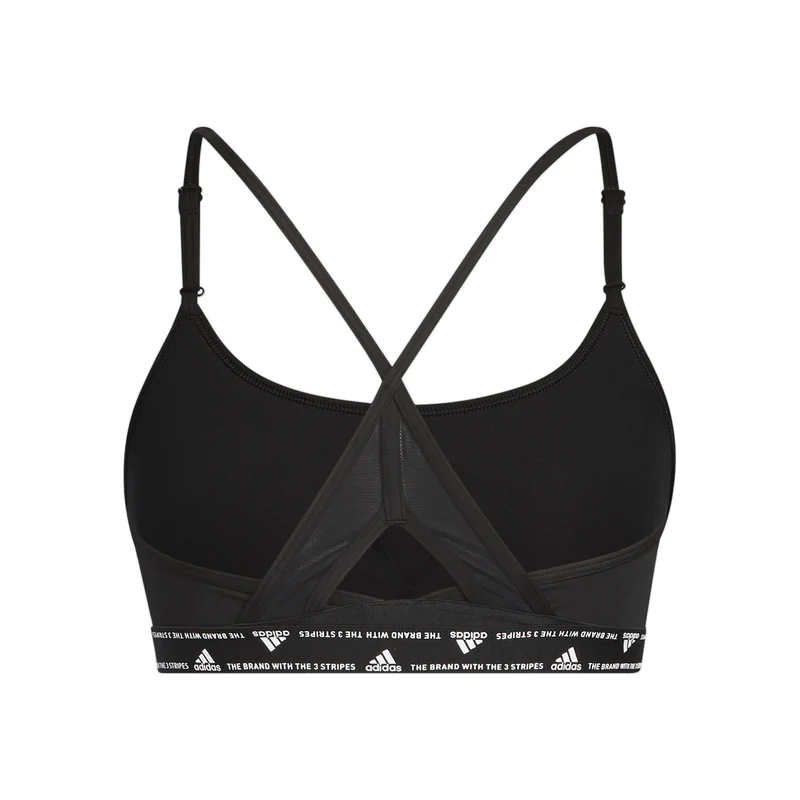 Aeroreact Low-Support 3Stripes Sport-BH Damen - schwarz
