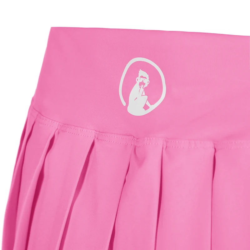 Love Pleated Rock Damen - pink, weiß
