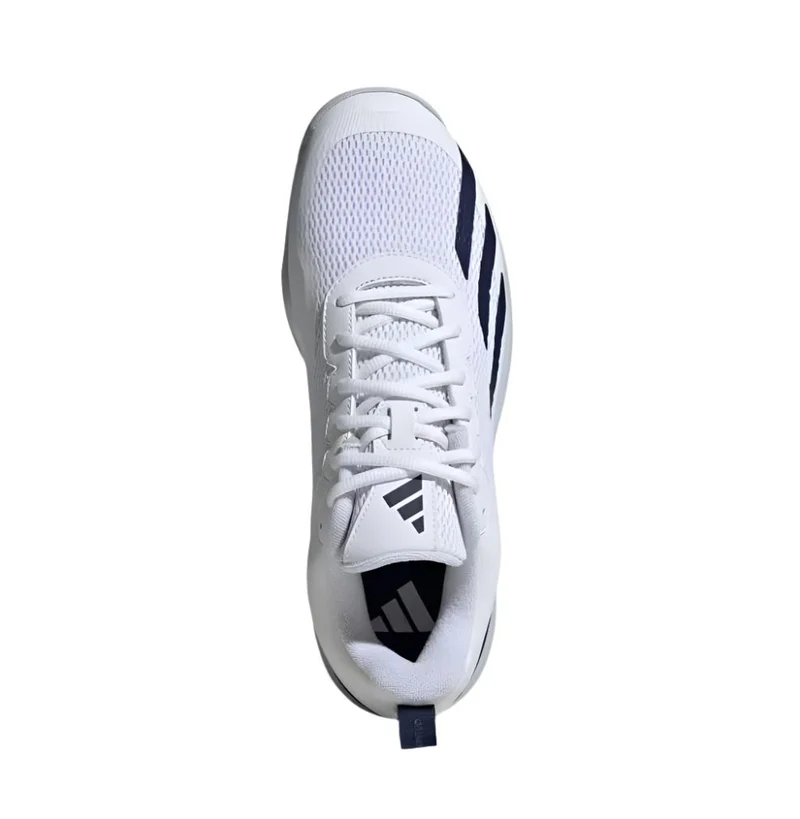 Adidas Courtflash Speed Padel Shoes (Cloud White/Dark Blue/Halo Blue)