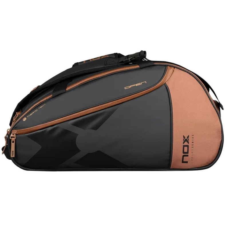 Nox Luxury Open Series Padel Bag (Black/Brown)