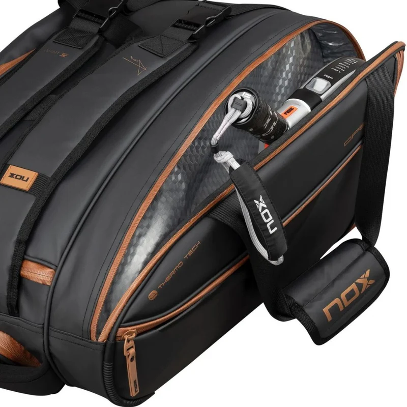Nox Luxury Open Series Padel Bag (Black/Brown)