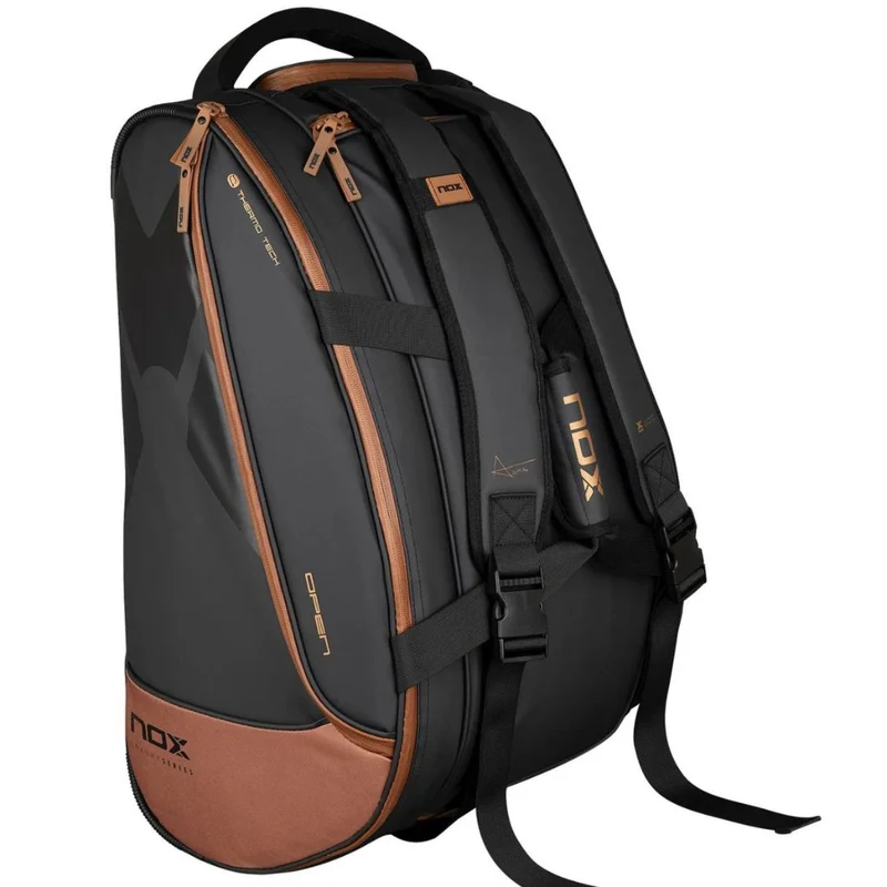 Nox Luxury Open Series Padel Bag (Black/Brown)