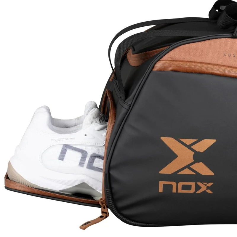 Nox Luxury Open Series Padel Bag (Black/Brown)
