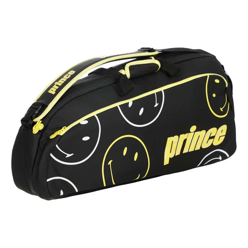Smiley Schlägertasche 3er - schwarz