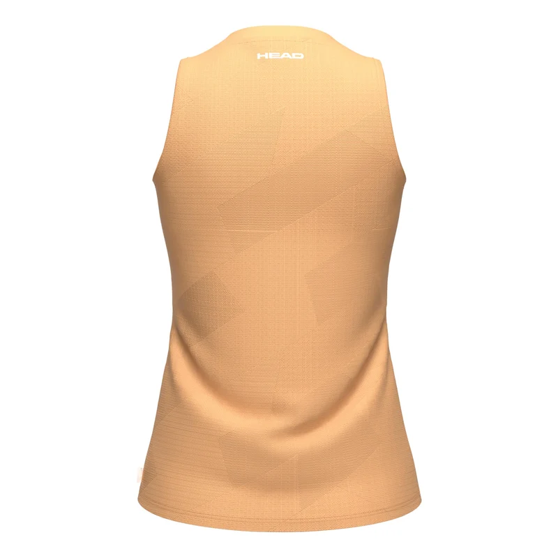 Pro Tank-Top Damen - apricot, weiß