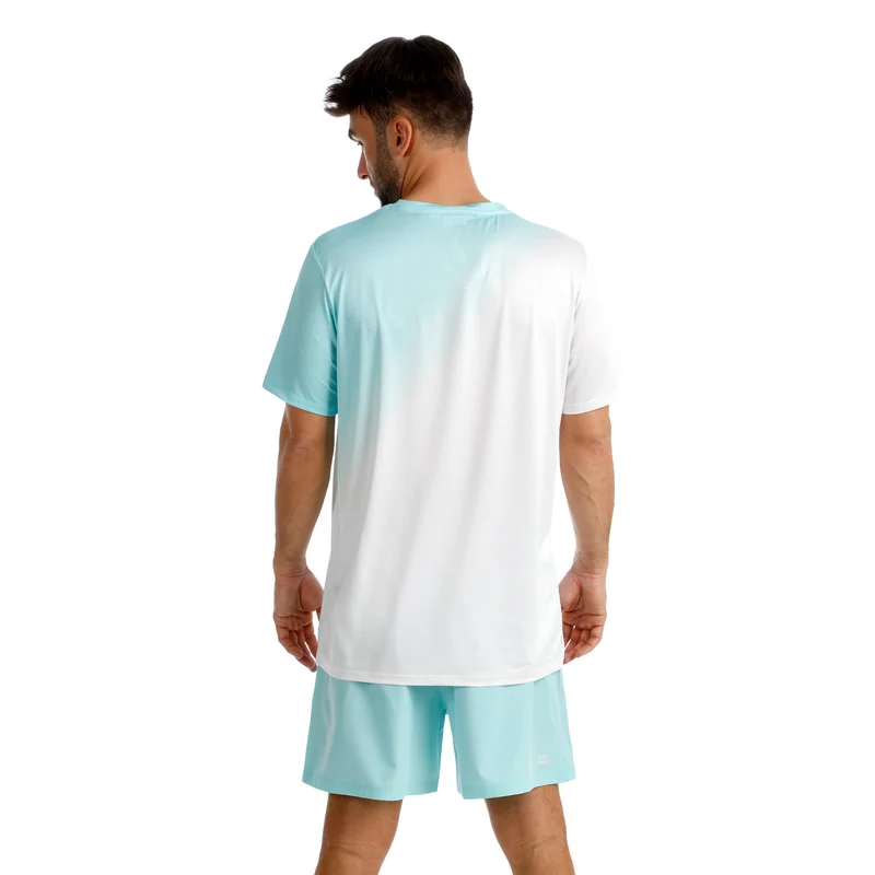 Crew 2.0 T-Shirt Herren-türkis, weiß