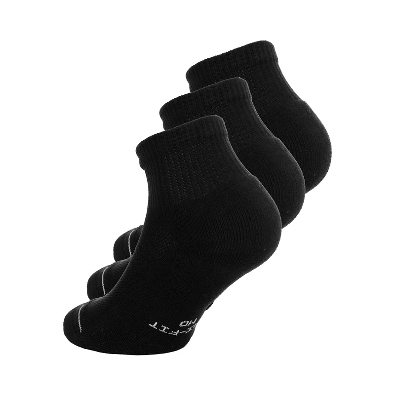 Ankle Tennissocken 3er Pack Unisex - schwarz