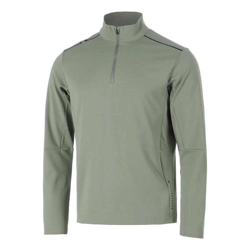 Leon Quarter Zip Longsleeve Herren-oliv