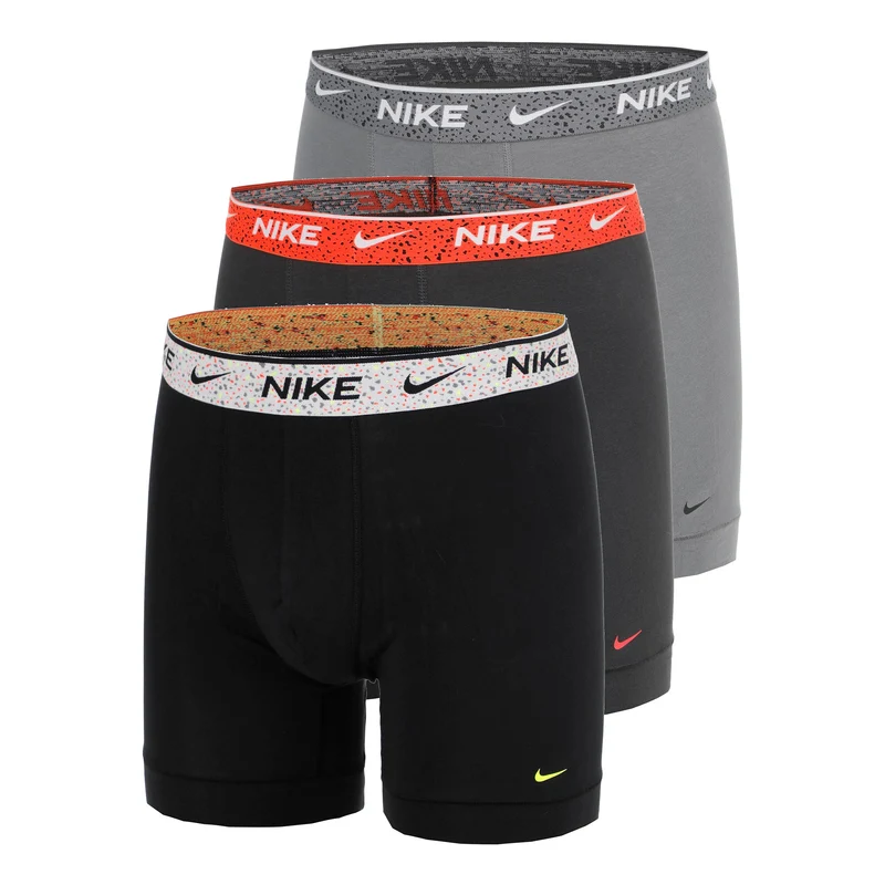 Essential Cotton Stretch Boxer Short 3er Pack Herren - schwarz, anthrazit