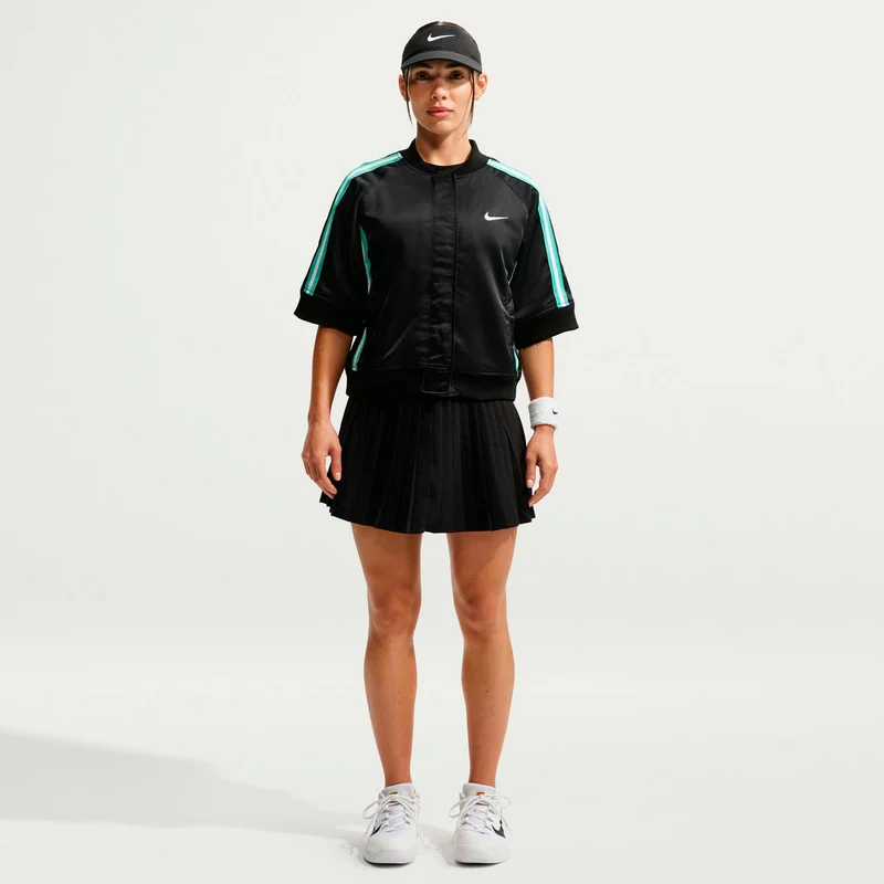 Court Slam Trainingsjacke Damen - schwarz, mint