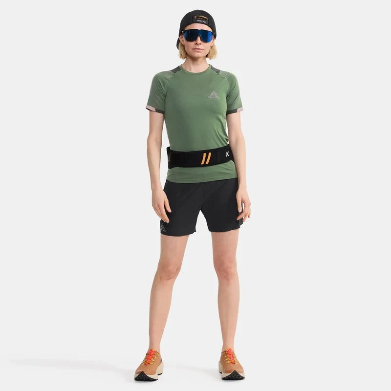 Pro Trail Laufshorts Damen-Schwarz