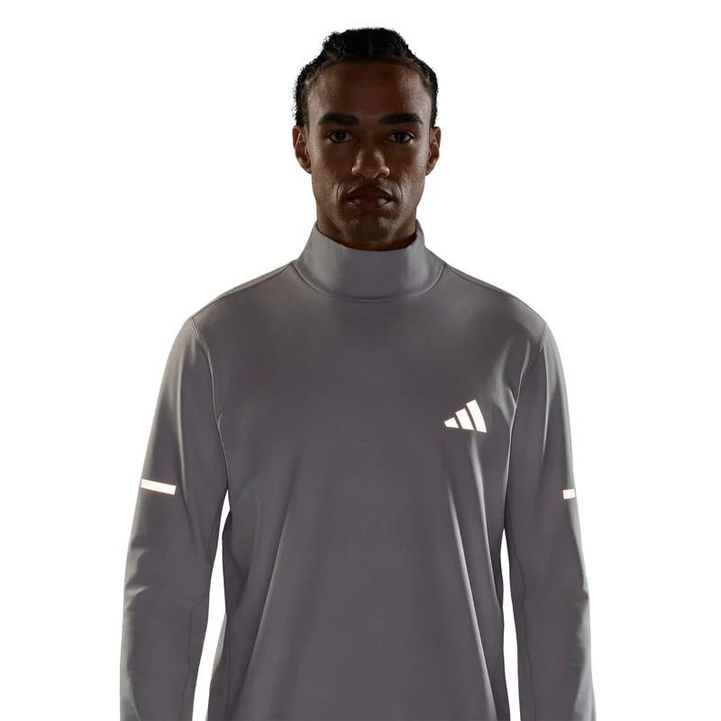 adi365 Warm Laufshirt Herren - grau