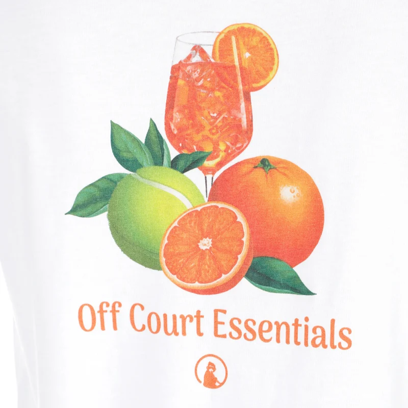 Joy Off Court Essentials T-Shirt Damen-weiß, grün