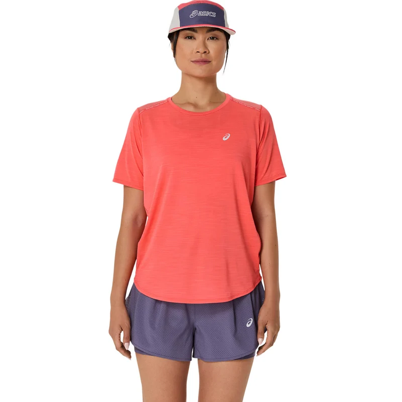 Road Laufshirt Damen-Koralle