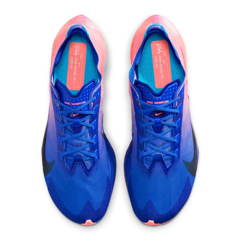 Vaporfly 4 Wettkampfschuh - blau, koralle