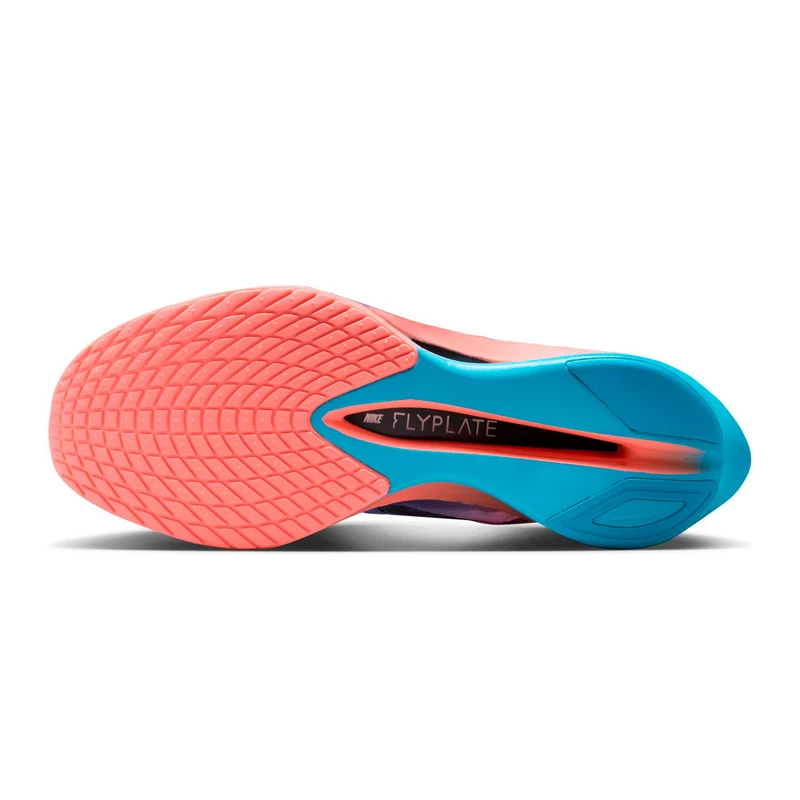 Vaporfly 4 Wettkampfschuh - blau, koralle