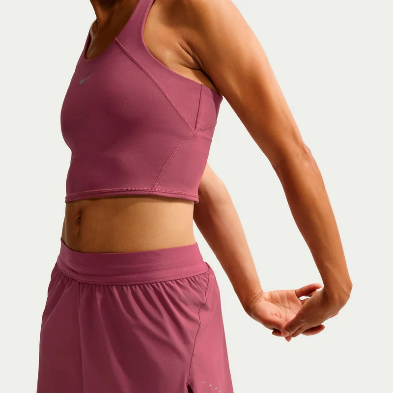 Swift 2in1 Laufshorts Damen - mauve, silber