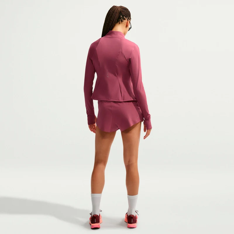 Swift 2in1 Laufshorts Damen - mauve, silber