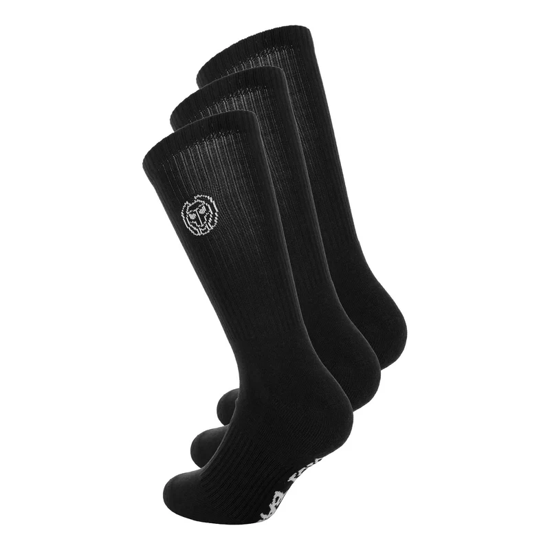 Crew Performance Tennis Socks 3 Pack -black