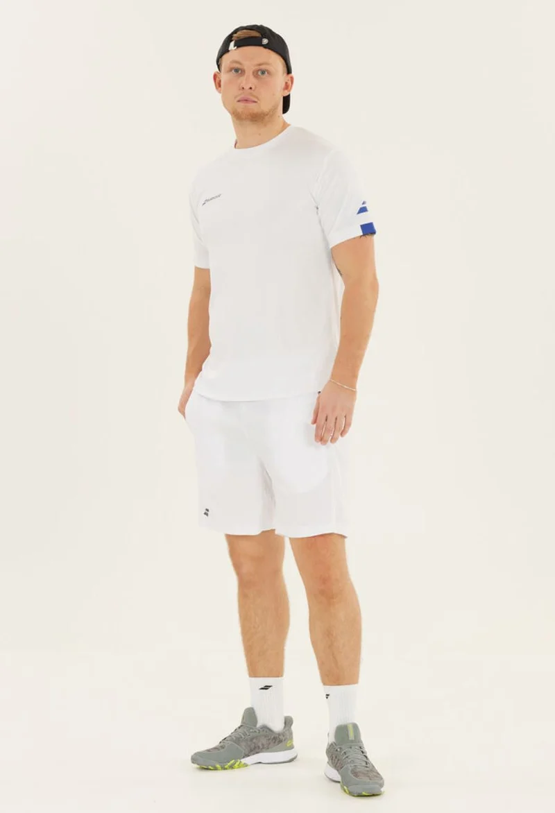 Babolat Play Crew Neck Tee (Men, White)