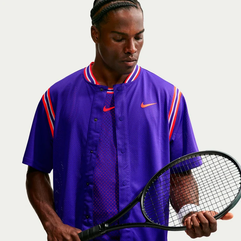 Carlos Alcaraz Court Slam Polo Herren - lila, orange