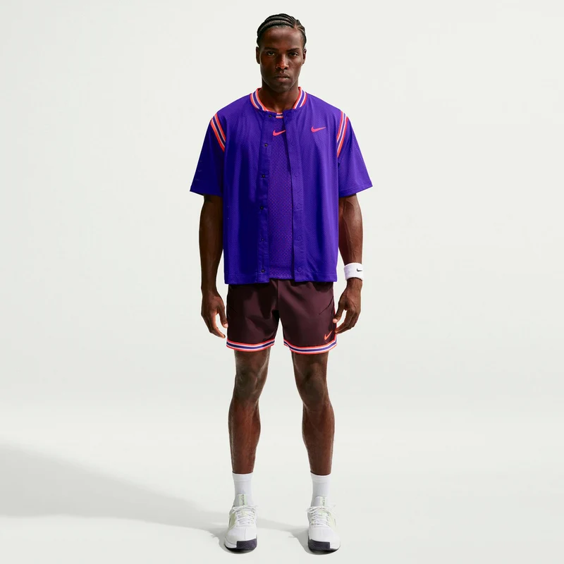Carlos Alcaraz Court Slam Polo Herren - lila, orange