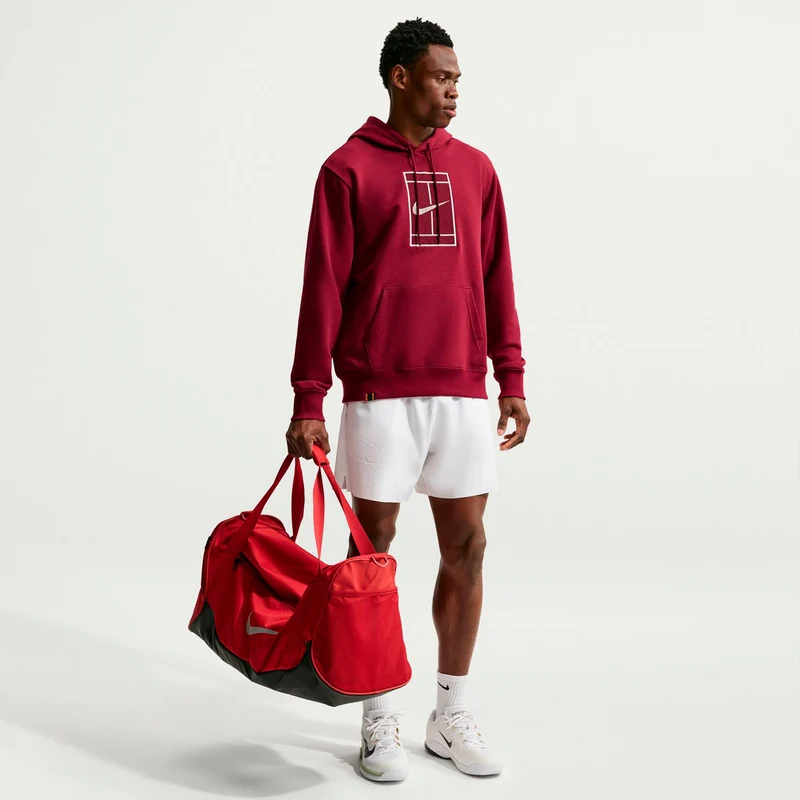 Court Hoody Herren - weinrot, creme