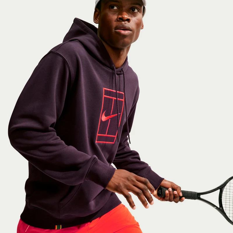 Court Hoody Herren - dunkelrot