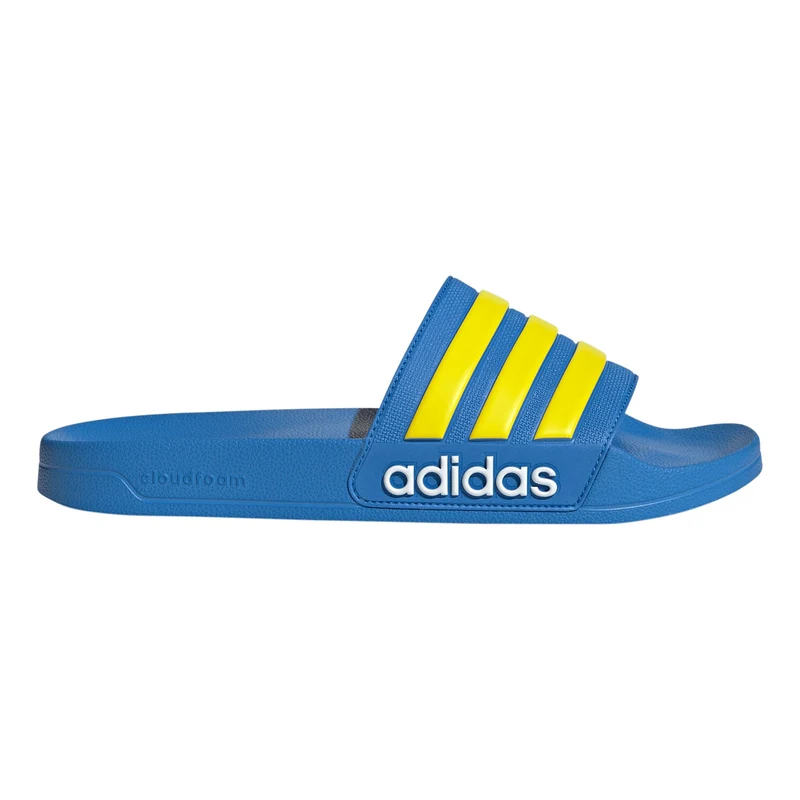 Adilette Shower Badelatschen Unisex - blau, gelb