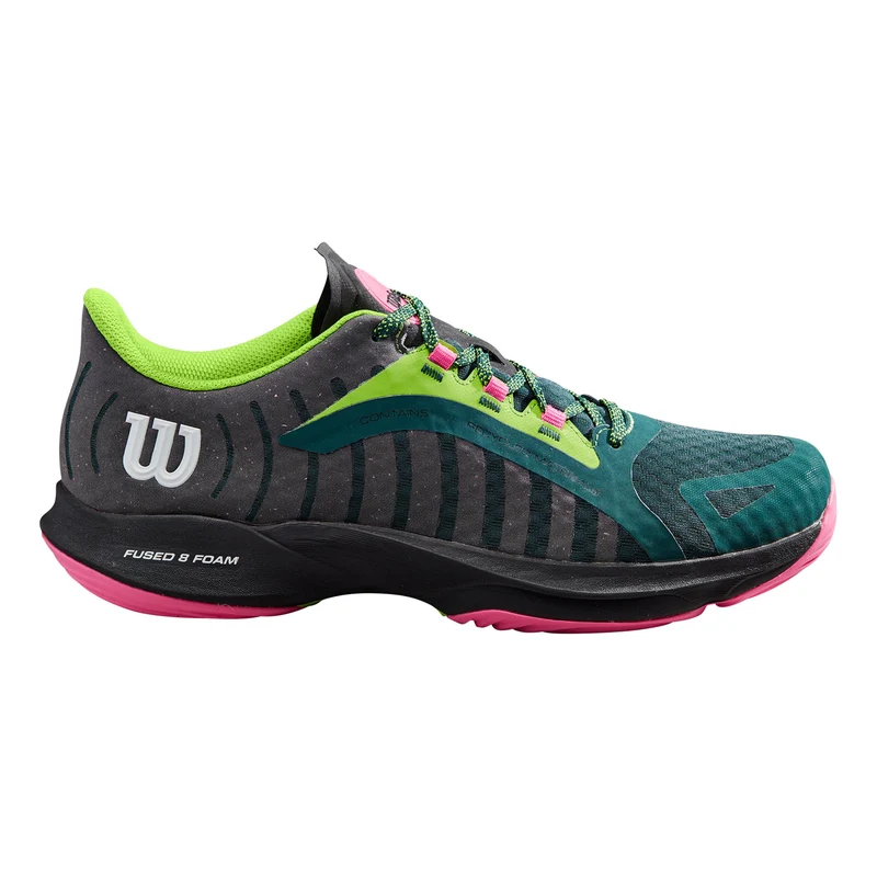 Hurakn Pro Padelschuh Damen - dunkelgrün, schwarz