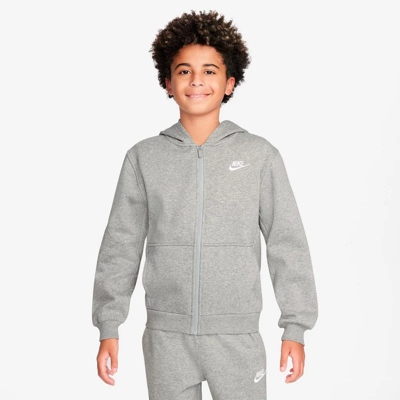 Club Fleece Full-Zip Sweatjacke Kinder - grau