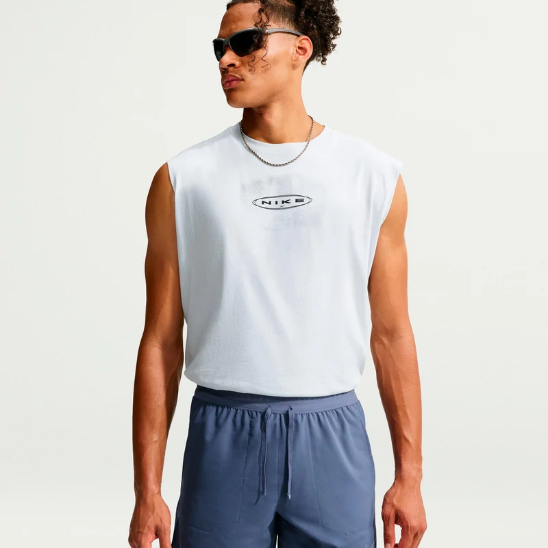 Stride 5in Laufshorts Herren - blaugrau, silber