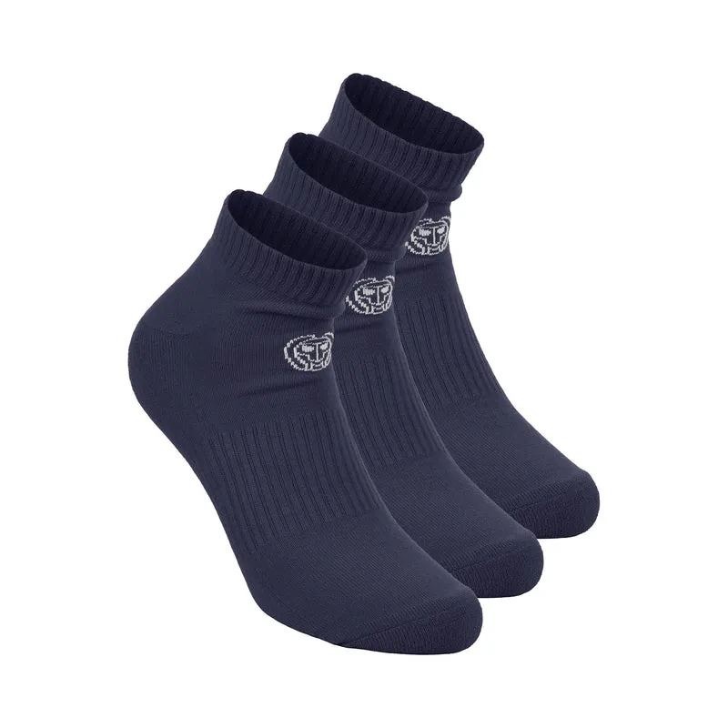 Crew Performance Tennis Socks 3 Pack -dark blue