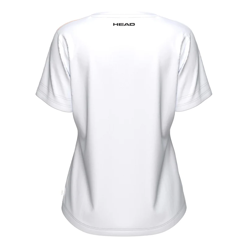 Tie-Break II T-Shirt Damen - apricot, weiß