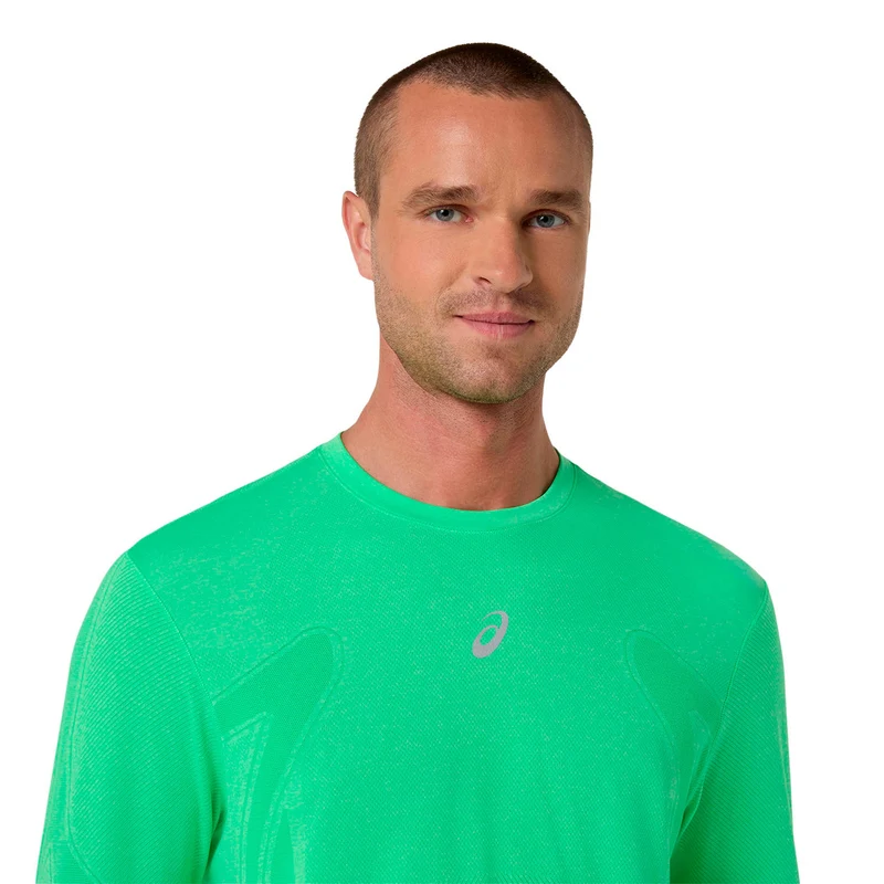 Road Seamless Laufshirt Herren - grün, grün