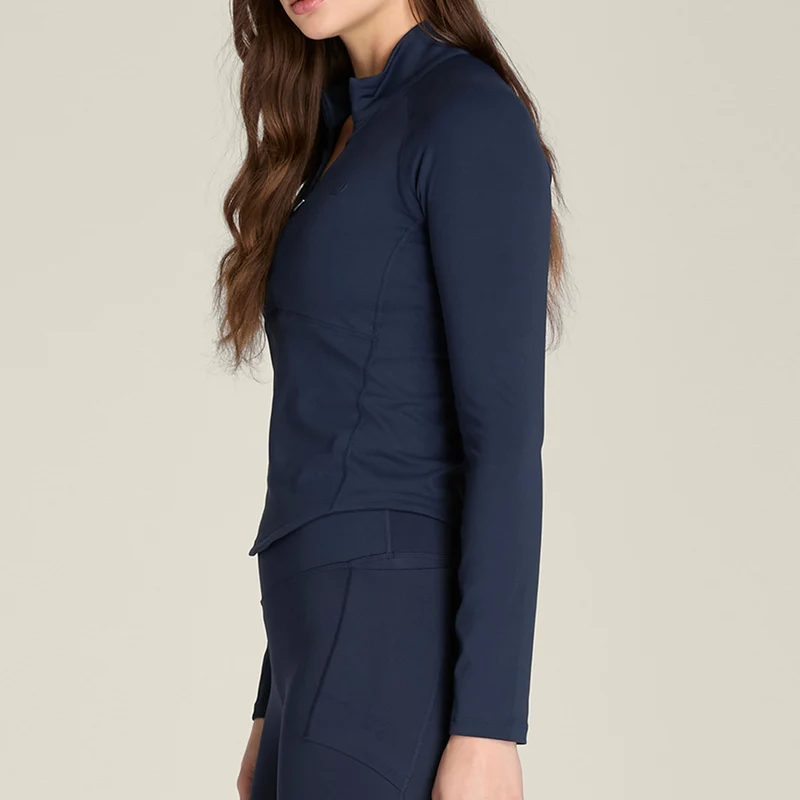 Baseline Half-Zip Longsleeve Damen-dunkelblau