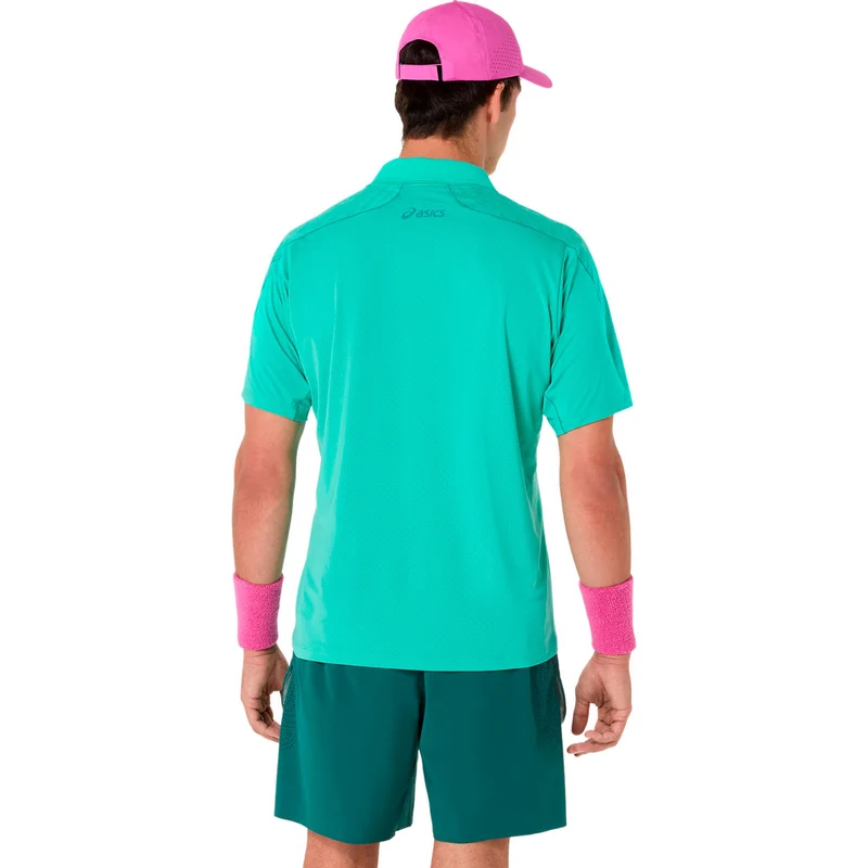 Match Jacquard Polo Herren - grün