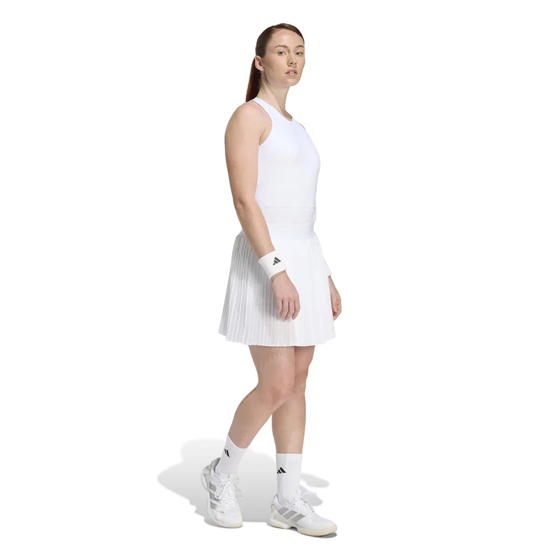 Club Pleated Long Rock Damen-weiß