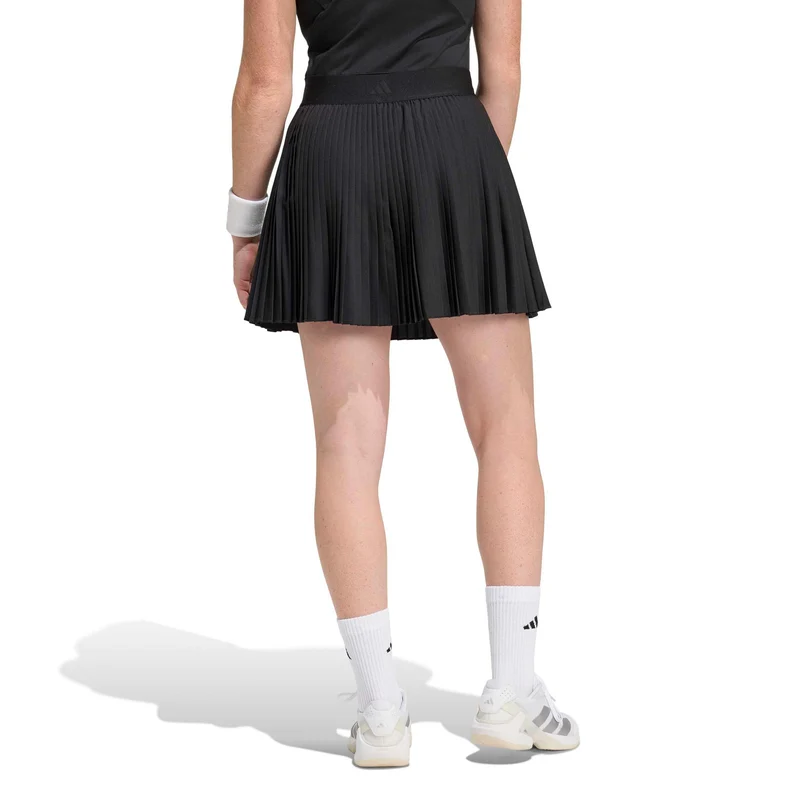 Club Pleated Long Rock Damen-schwarz
