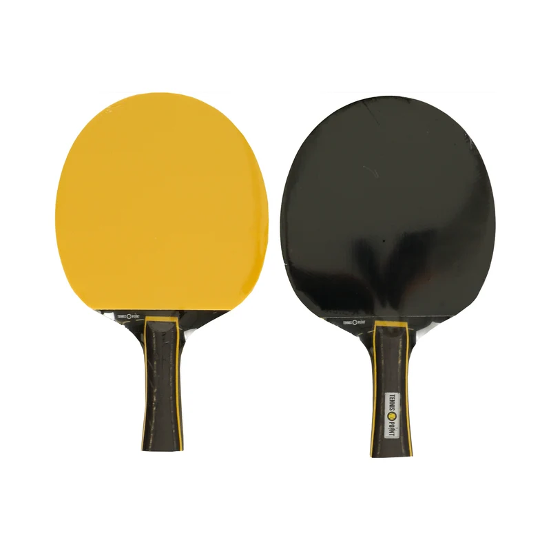 Tischtennis-Set Plus Tasche,Plus 3x Bälle-Schwarz,Gelb